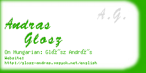 andras glosz business card